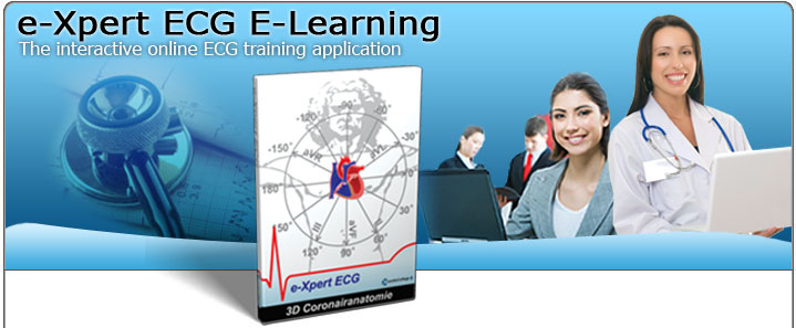 CardioCollege e-Xpert ECG: The interactive online ECG e-learning application.